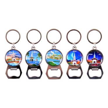 Kemer Themed Metal Keychain With Opener 35x120 mm - 2
