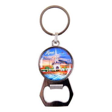 Kemer Themed Metal Keychain With Opener 35x120 mm - 6