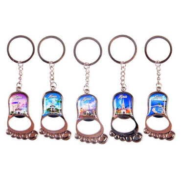 Kemer Themed Metal Foot Shaped Opener Keychain 37x118 mm - 2