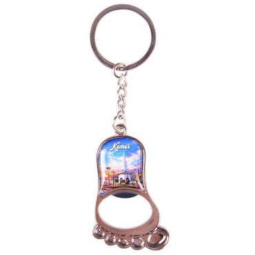 Kemer Themed Metal Foot Shaped Opener Keychain 37x118 mm - 3