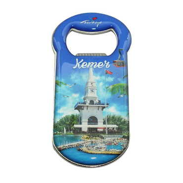 Myros - Toptan Kemer Temalı Myros Metal Klasik Açacak Magnet 90x45 mm