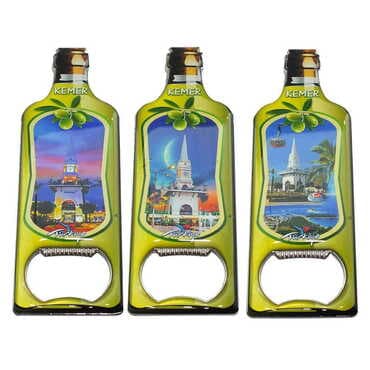 Kemer Themed Bottle Shaped Metal Magnetic Bottle Opener 115x39 mm - 3