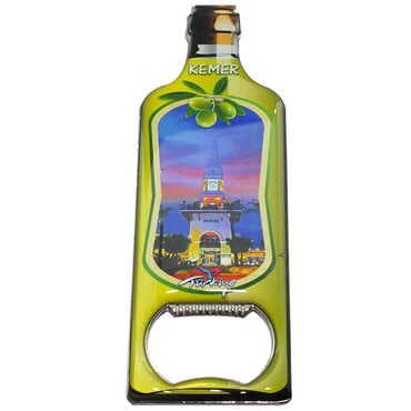 Kemer Themed Bottle Shaped Metal Magnetic Bottle Opener 115x39 mm - 4