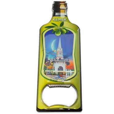 Kemer Themed Bottle Shaped Metal Magnetic Bottle Opener 115x39 mm - 5
