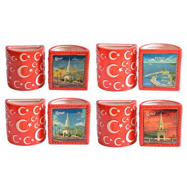 Kemer Themed Ceramic Moon & Star Pencil Holder - 3