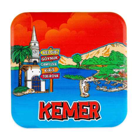 Kemer Temalı MYROS UV KARE BARDAKALTI 100 MM - 1