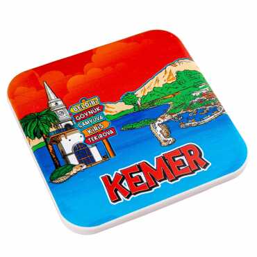 Kemer Temalı MYROS UV KARE BARDAKALTI 100 MM - 6
