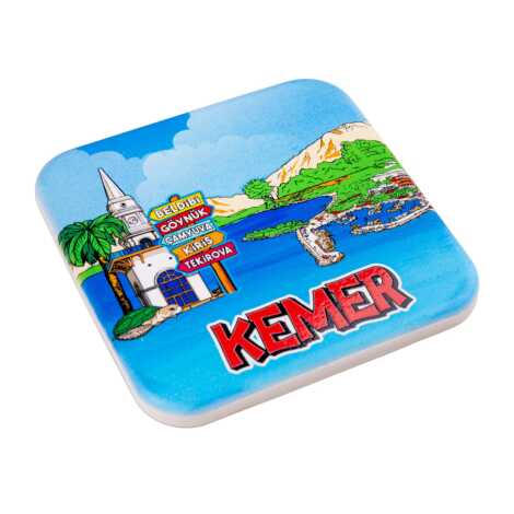 Kemer Temalı MYROS UV KARE BARDAKALTI 100 MM - 4