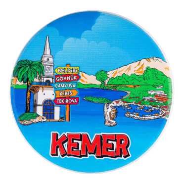 Kemer Temalı MYROS UV YUVARLAK BARDAKALTI 110 MM - Myros