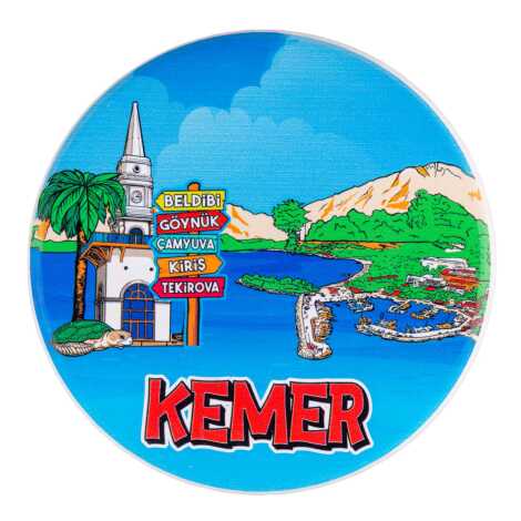 Kemer Temalı MYROS UV YUVARLAK BARDAKALTI 110 MM - 2