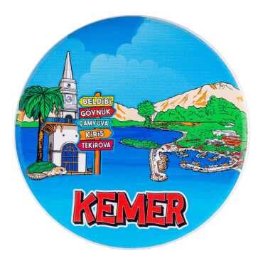 Kemer Temalı MYROS UV YUVARLAK BARDAKALTI 110 MM