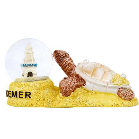 Kemer Temalı Polyester İncili Caretta Suluküre 45 Mm - 1