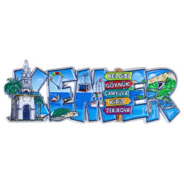 Colorful Kemer Themed Metal Refrigerator Magnet