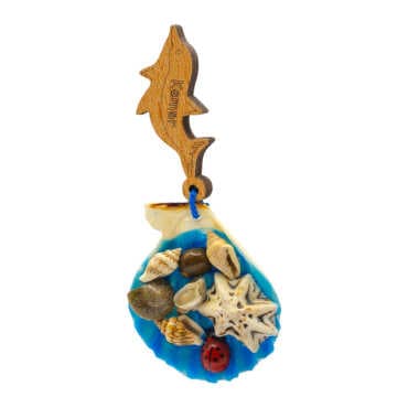 Kemer Themed Dangling Seashell Refrigerator Magnet - 2