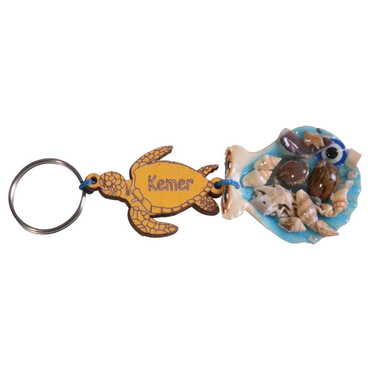 Kemer Themed Sea Shell Shaking Keychain - 10