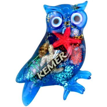 Kemer Themed Transparent Polyester Photo Fridge Magnet - 73