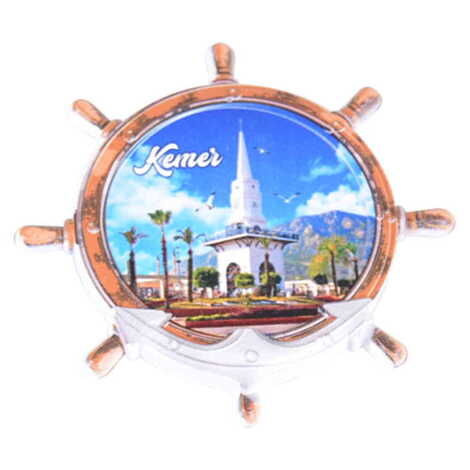 Toptan Kemer Temalı Uv Baskılı Dümen Şekilli Magnet 82x82 mm - 6