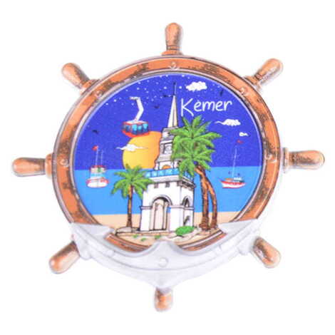 Toptan Kemer Temalı Uv Baskılı Dümen Şekilli Magnet 82x82 mm - 9