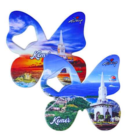Kemer Temalı UV Baskılı Kelebek Açacak - 2