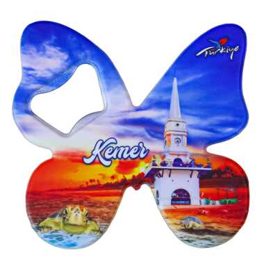 Kemer Temalı UV Baskılı Kelebek Açacak - 3