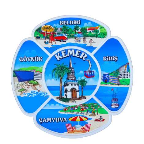 Kemer Temalı Uv Baskılı Polyester Tabak 15 Cm - 4
