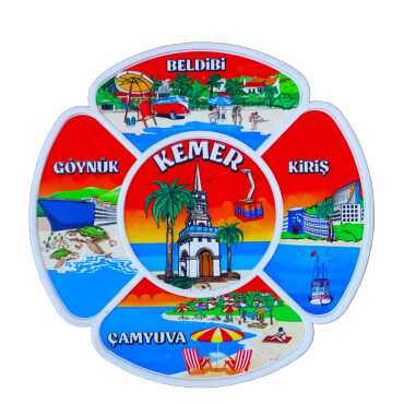 Kemer Temalı Uv Baskılı Polyester Tabak 15 Cm