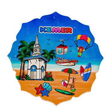 Kemer Themed UV Printed Star Shaped Traditional Trivet