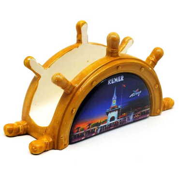 Kemer Themed Anchor Shaped Ceramic Napkin Holder - Thumbnail