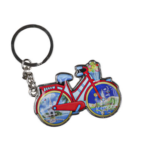 Kemer Themed Bicycle Shaped Metal Keychain - 2