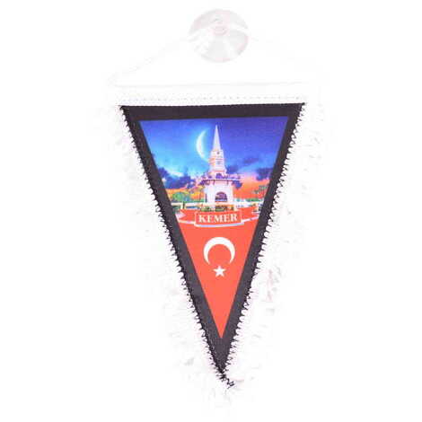 Kemer Themed Custom Printed Triangular Pennant 10X15Cm