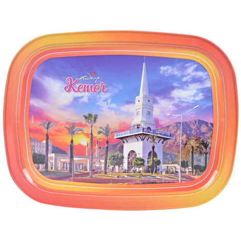 Kemer Themed Customised Printed Tin Serving Tray 305x235 mm