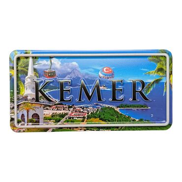 Kemer Themed Embossed Pvc Oppression Fridge Magnet - Thumbnail