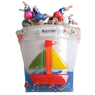 Kemer Themed Glass Bead Pot Magnet 13 - Thumbnail