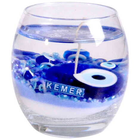 Kemer Themed Glass Transparent Gel Candle - 1
