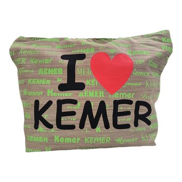 Kemer Themed Love Written Beach Bag - Thumbnail