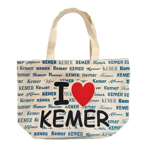 Kemer Themed Love Written Beach Bag