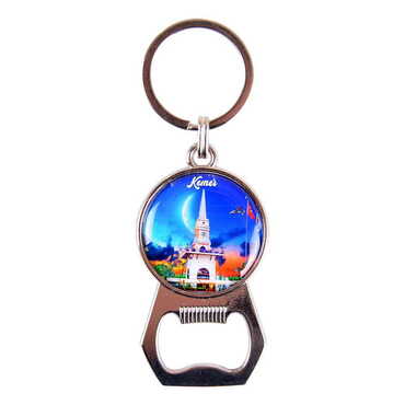 Myros - Kemer Themed Metal Keychain With Opener 35x120 mm