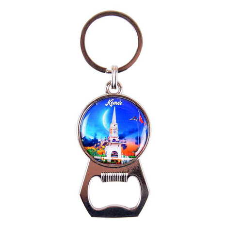 Kemer Themed Metal Keychain With Opener 35x120 mm