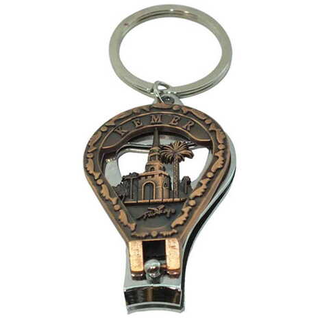 Kemer Themed Metal Nail Clipper Keyring