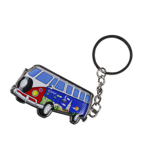 Kemer Themed Minibus Shaped Metal Keychain - 5