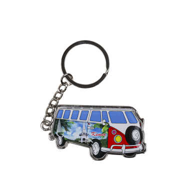 Kemer Themed Minibus Shaped Metal Keychain - 4