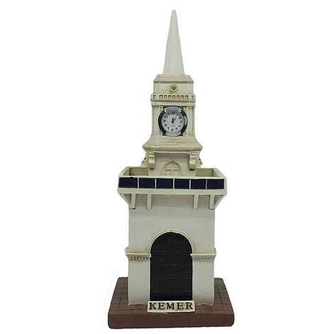 Kemer Themed Polyester Clock Tower Figurine