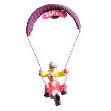 Kemer Themed Polyester Couple Parachute Fridge Magnet - Myros