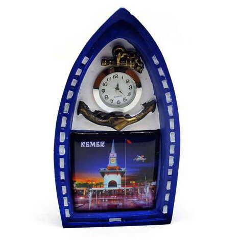 Kemer Themed Polyester Desktop Clock