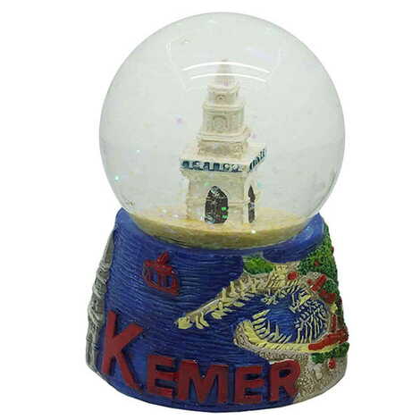 Kemer Themed Polyester Snow Globe 45 mm