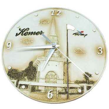 Myros - Kemer Themed Polyester Wall Clock