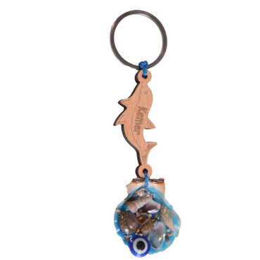 Kemer Themed Sea Shell Keychain - Thumbnail