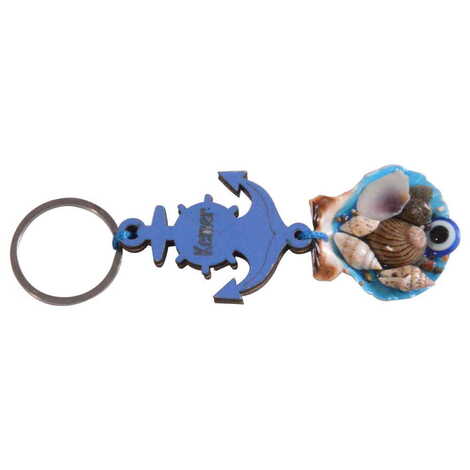 Kemer Themed Sea Shell Shaking Keychain