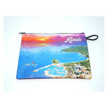 Kemer Themed Turkish Woven Wallet 215x155x8 mm - Thumbnail