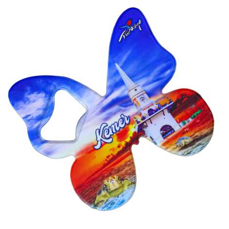 Kemer Themed UV Printed Butterfly Bottle Opener - 6